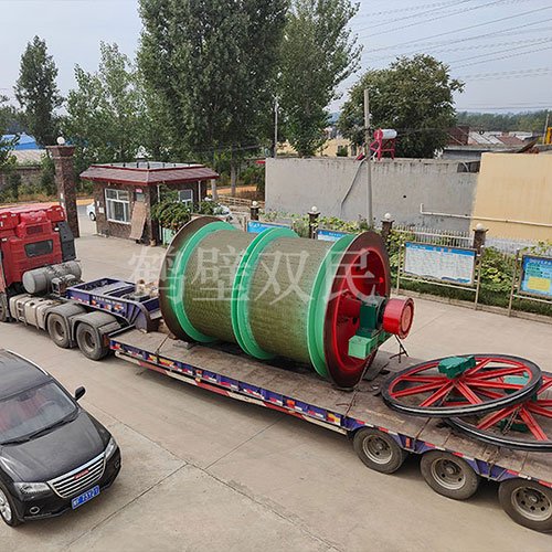 雙筒2.5米單繩纏繞式礦井提升機(jī)發(fā)貨！